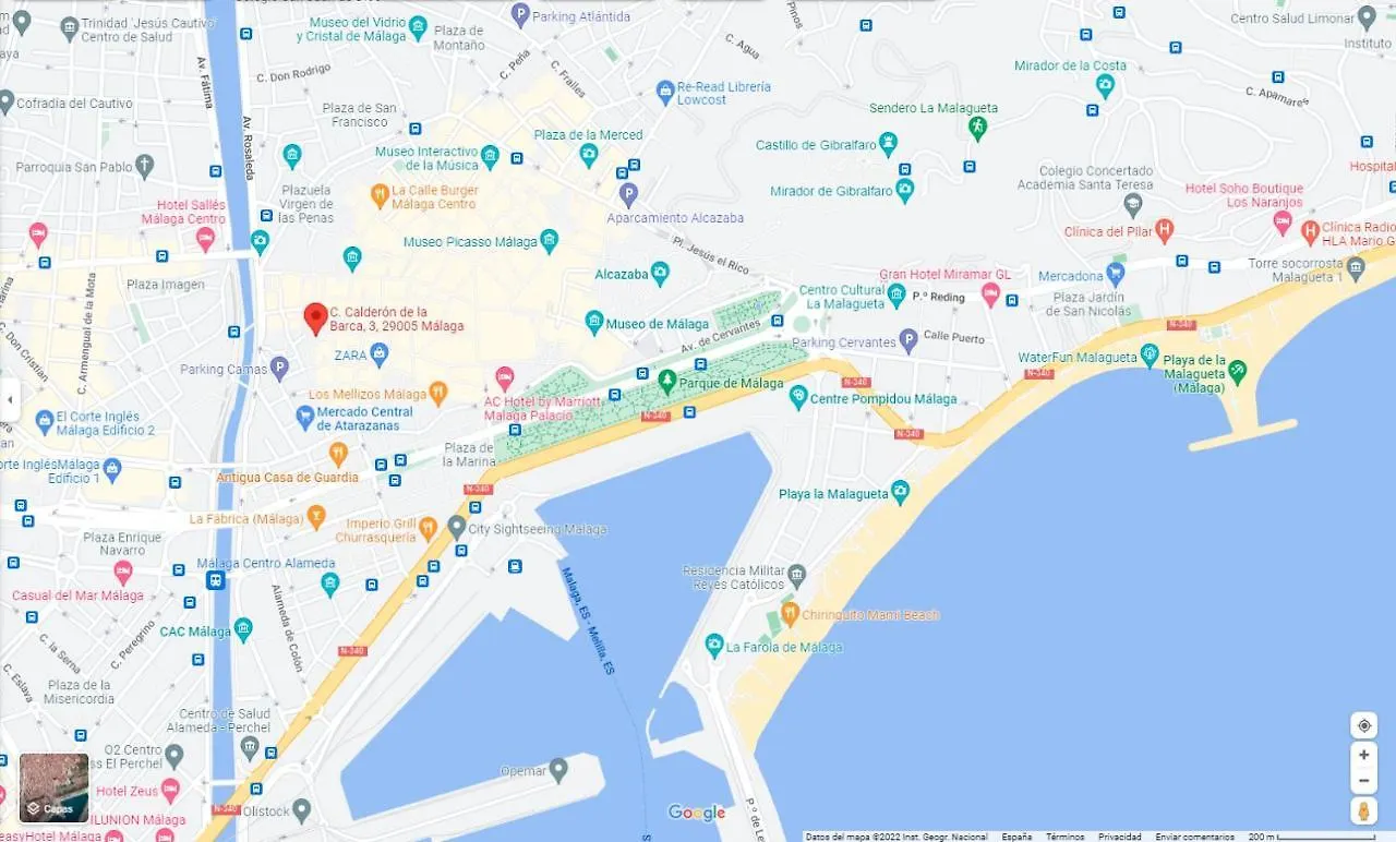 Marinac3 Precioso apartamento con patio en el centro histórico de Málaga